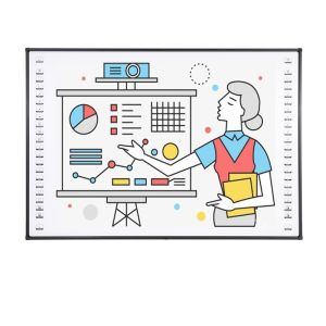 96 Inch Infrared Interactive Whiteboard Touch Screen Smart TV with Projector For