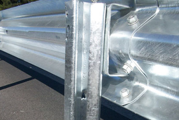 Galvanized Powder Coated W Beam Guardrail Sigma Post for Road Traffic Safety