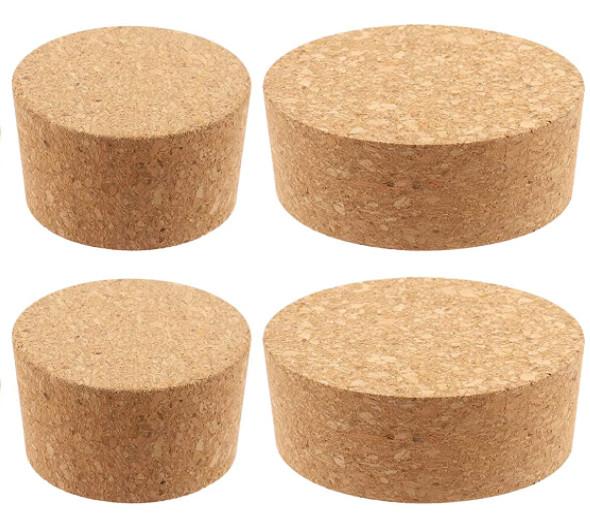 Natural Cork Soft Wine Bottle Wooden Conical Combo Set for Wine Beer Glass