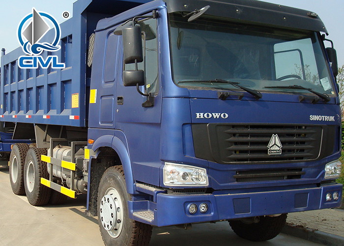 new Howo 6x4 18m3 Heavy Duty Dump Truck Tipper 336hp/371hp , Left Hand Drive Blue Color Heavy Duty Dumper