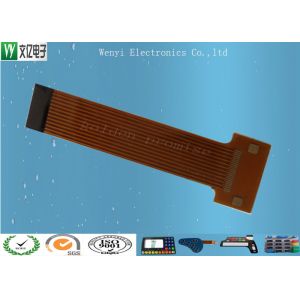 Sink Gold 2mm Pitch FPC Flexible Printed Circuit , Silkscreen Flex Circuit Board