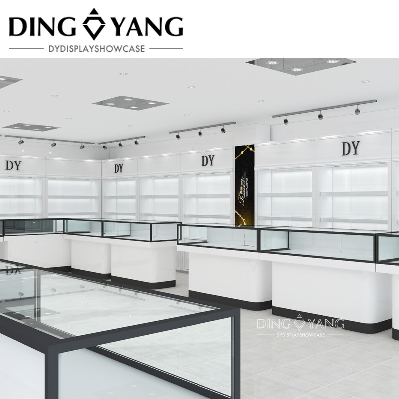 Customised Jewellery Showcase Full Shop 3D Design And Custom Made Produce Service