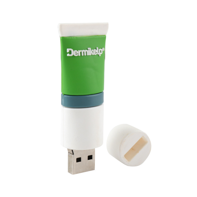 Silk Screen Printing Custom USB Flash Drives with USB 2.0 Interface open mold by customer design