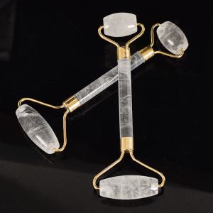 Back Waist Double Jade Roller Natural Jade Roller For Face