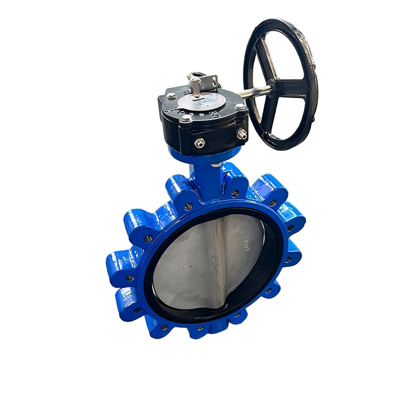 China Lug Type Butterfly Valve with Double Lug Wafer Type Connection for Operation in Municipal Water Supply and Industrial Processes on sale