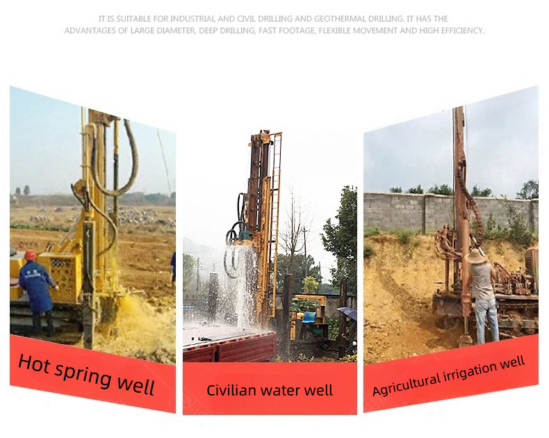 280m High Quality Hydraulic Crawler Water Well Forag Water Well Drilling Rig Machine