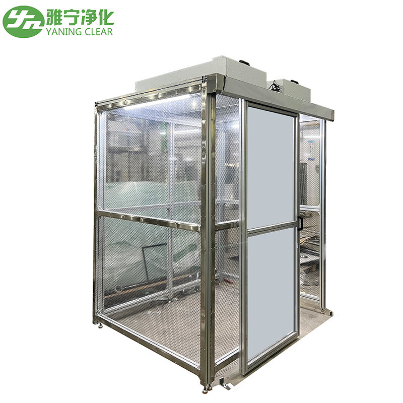 YANING GMP Standard ISO5 Modular Clean Room Soft and Hard Wall Clean Room Clean Booth