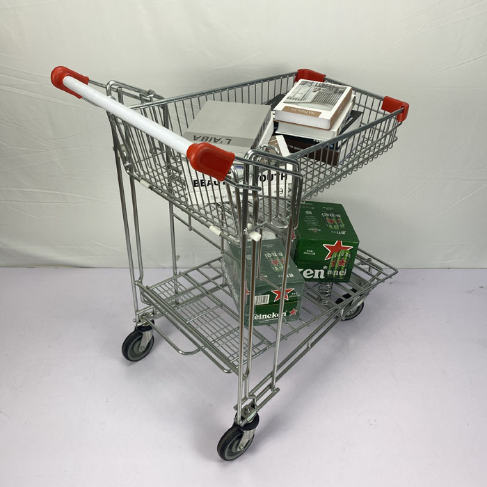 Tally Dedicated Q195 Steel Heavy Duty Warehouse Trolley Carrying Capacity 200kgs