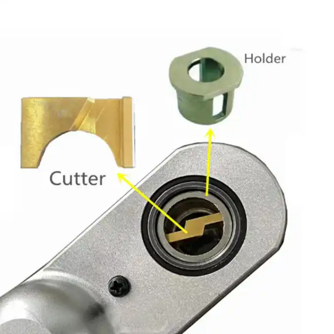 Manual / Handheld Pneumatic Spot Welding Electrode Tip Dresser With Cutter And Holder
