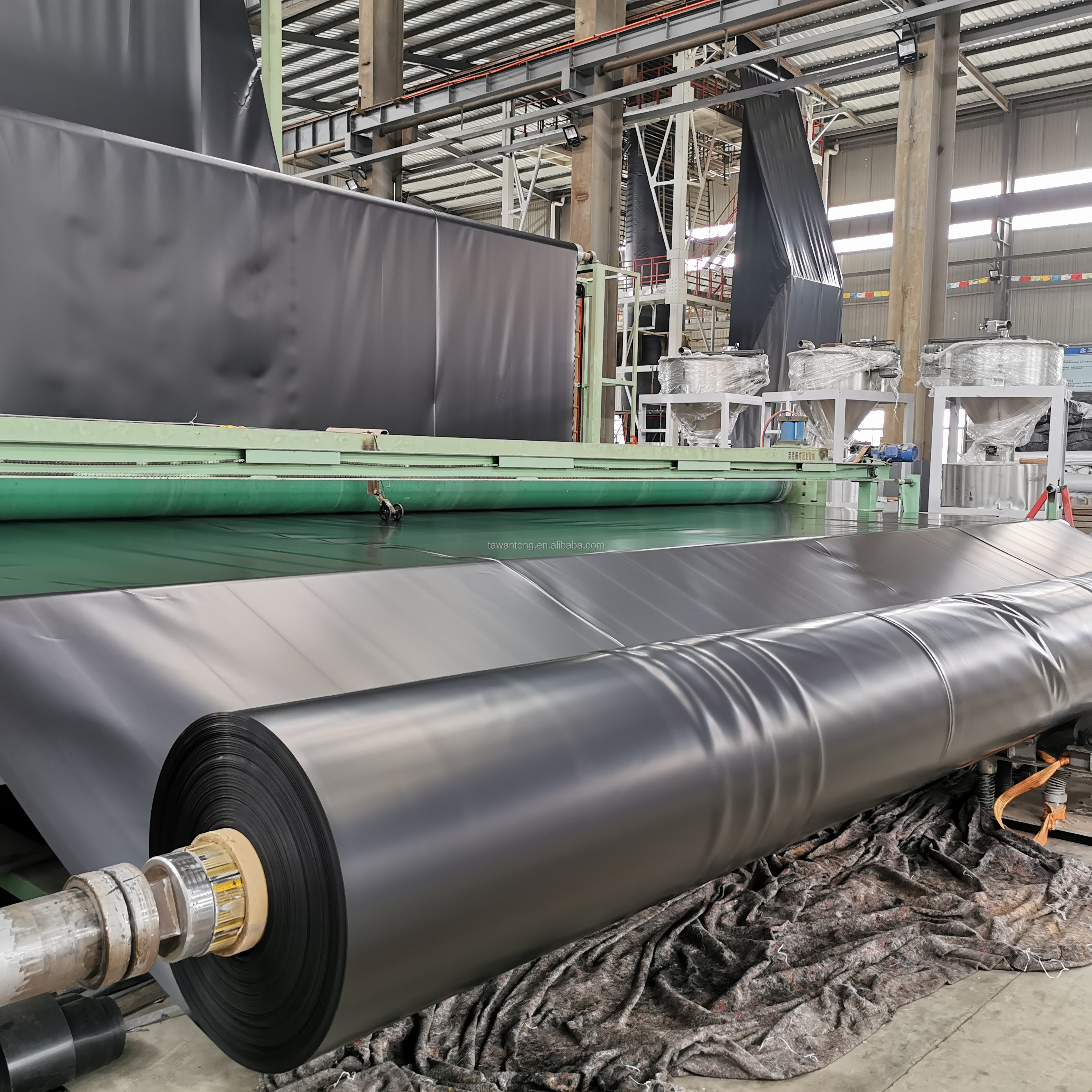 Supply 0.75mm HDPE/PVC Geomembrane for Fish Farm Pond Liner Standard GB/ASTM GRI-GM13