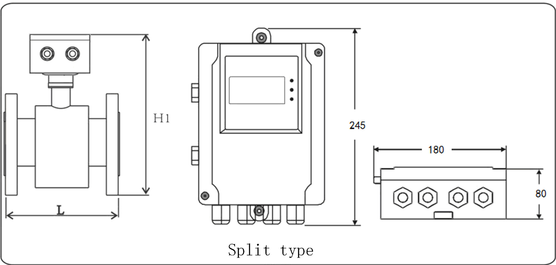 Treatment Plant Magnetic Water Meter 4 To 20 MA