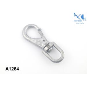 China Die Casting Bag Snap Hook Matt Silver Plating Color Customized Size on sale