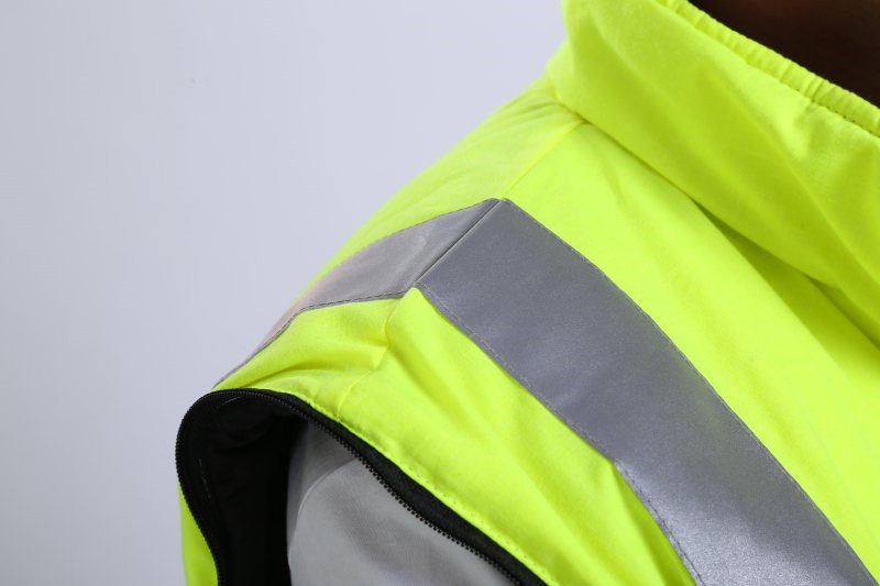 300D Oxford Hi Vis Trench Coat , 100% Polyester Class 3 Rain Jacket