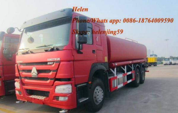15m3 16m3 18m3 White Color Water Tank Truck ZZ1257M4641W 290hp Howo 6*4