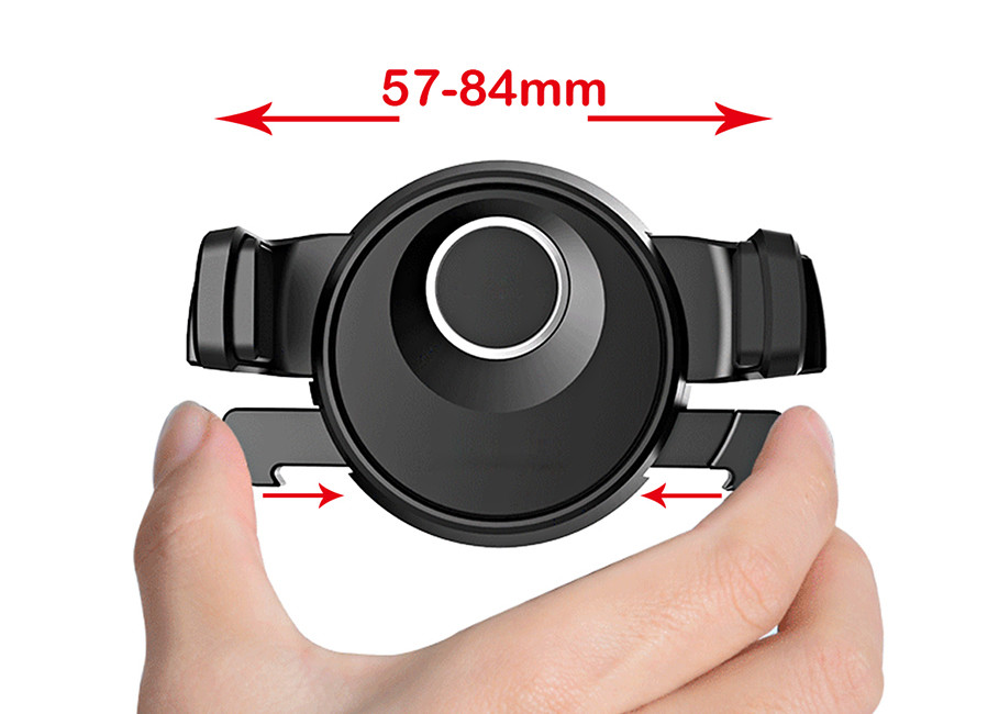 Black White Adjustable Phone Holder Mini Black Mechanical Era Car Mounted