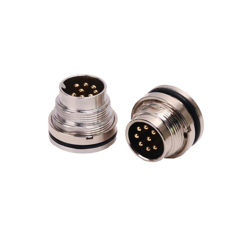 60V M16 Circular Connector IP67 8pins Male Screw Termination