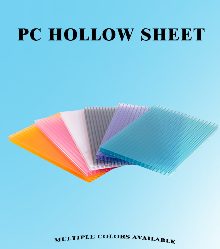 25mm 16mm 4mm Twin Wall Polycarbonate Sheet For Greenhouse