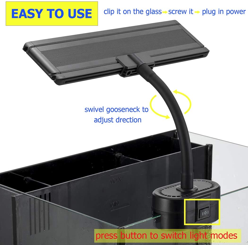 Blue White Clip On Saltwater Aquarium Light
