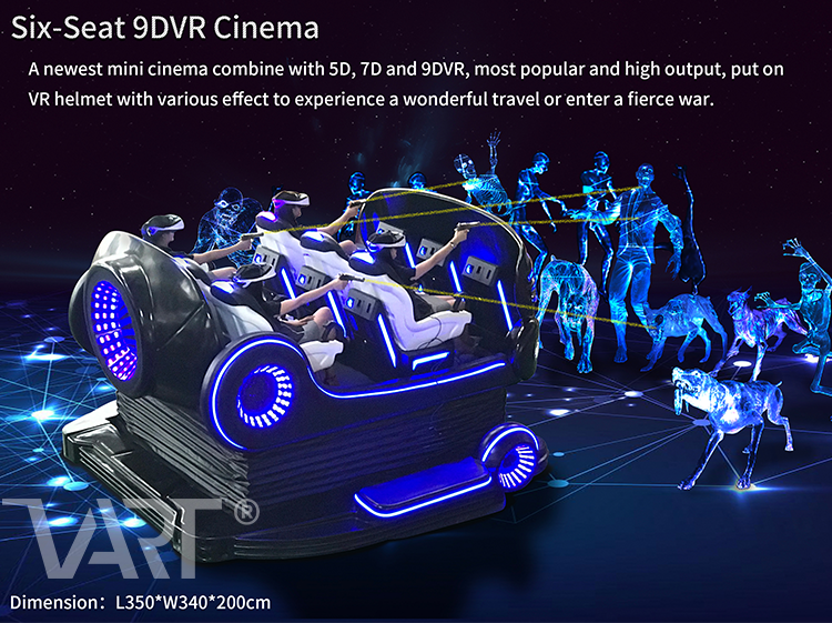Motion Simulator 6 Seats 9D Vr Game Machine Virtual Reality Cinema Machine