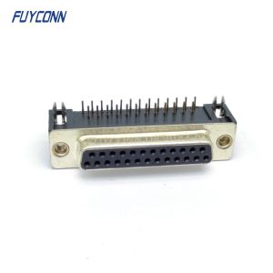  25pin Female DB Connector Right Angle PCB D-SUB Connector (8.08mm) Manufactures