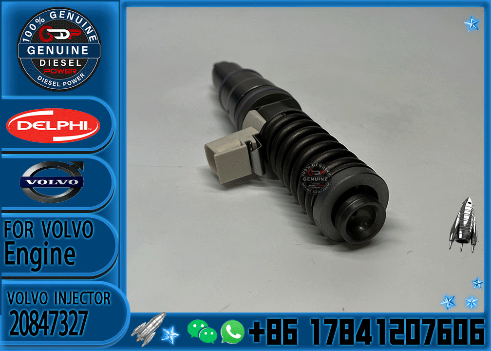 New Common Rail Fuel Injector 20847327 20530081 22172535 BEBE4D34001 BEBE4D34101 For Volvo D12D Excavator Truck EC360B Engine