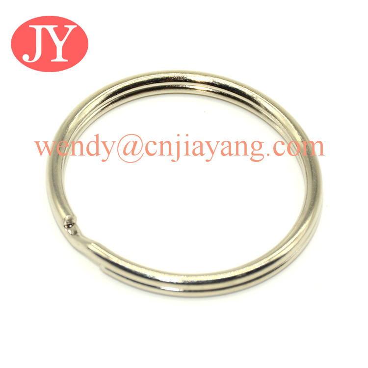 jiayang nickle color high quality aperture key ring parts