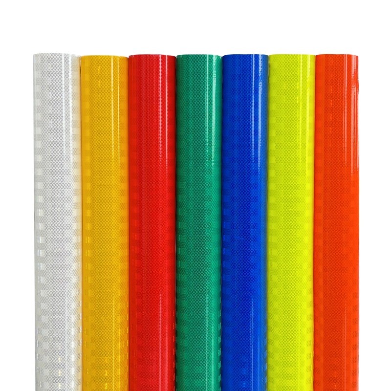 High Visibility Prismatic Reflective Sheeting Vinyl Roll for Road Signs