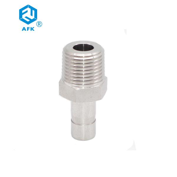 High Pressure NPT Male X weld OD Gas Nitrogen Stainless Steel Pipe Fitting