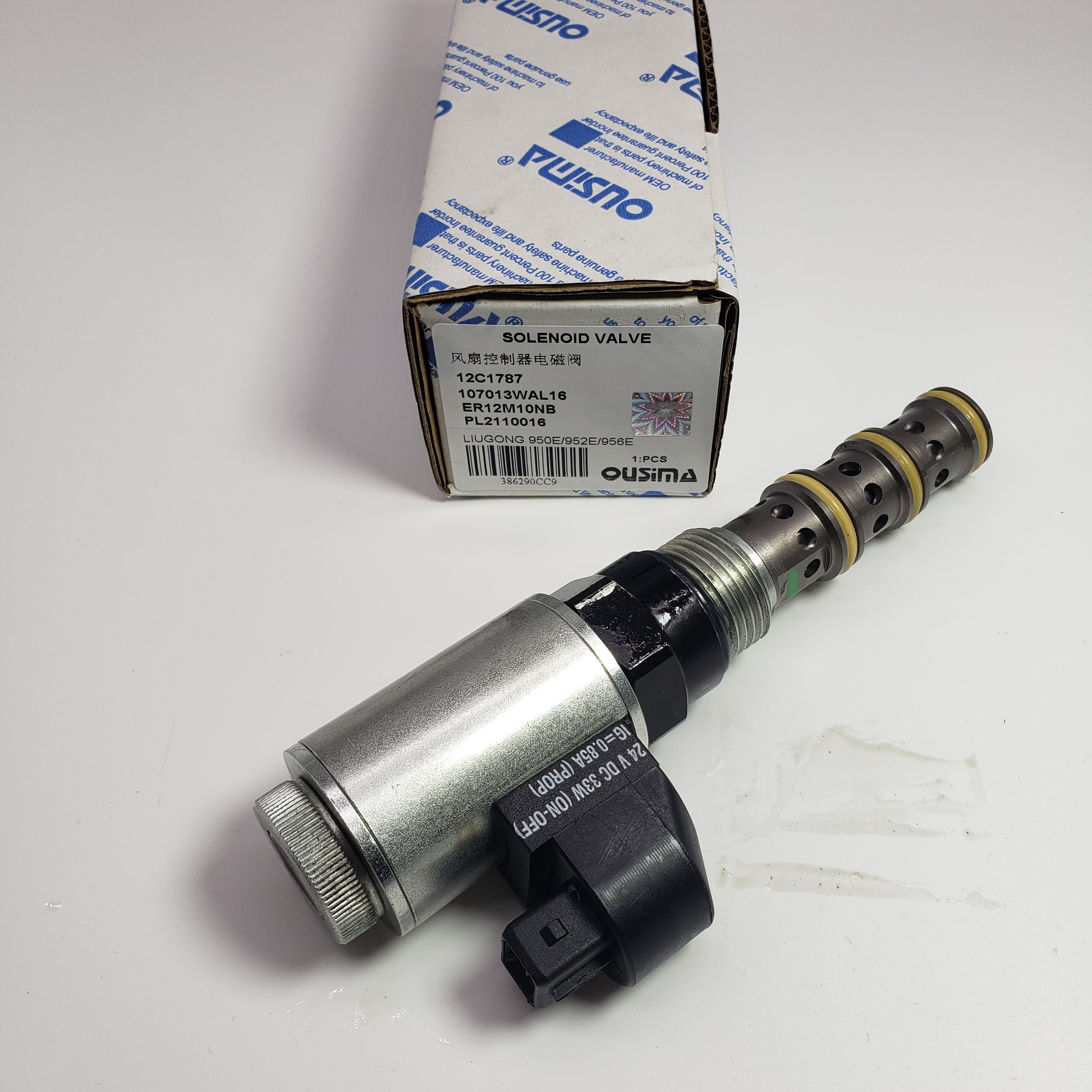 Solenoid Valve 12C1787 107013WAL16 ER12M10NB PL2110016 For LIUGONG 950E 952E 956E