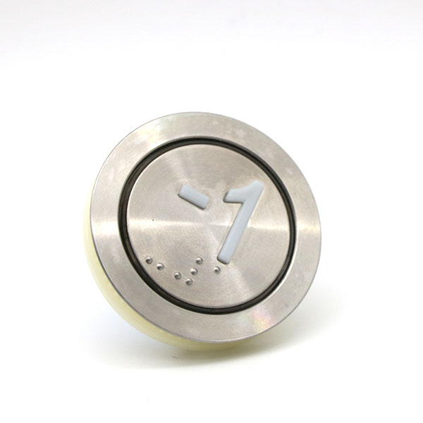 35.6mm Size Elevator Round Call Elevator Push Button with Braille