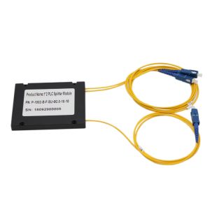ABS LSZH Box Type SC UPC 1x8 Optical Fiber Splitter FTTH Single Core