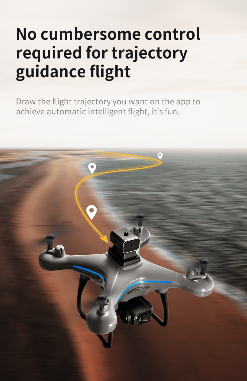 Prosumer Drones Made Easy Ky102 with 4k HD Dual Cameras Four-way Obstacle Avoidance and Intelligent Fixed Height Hovering