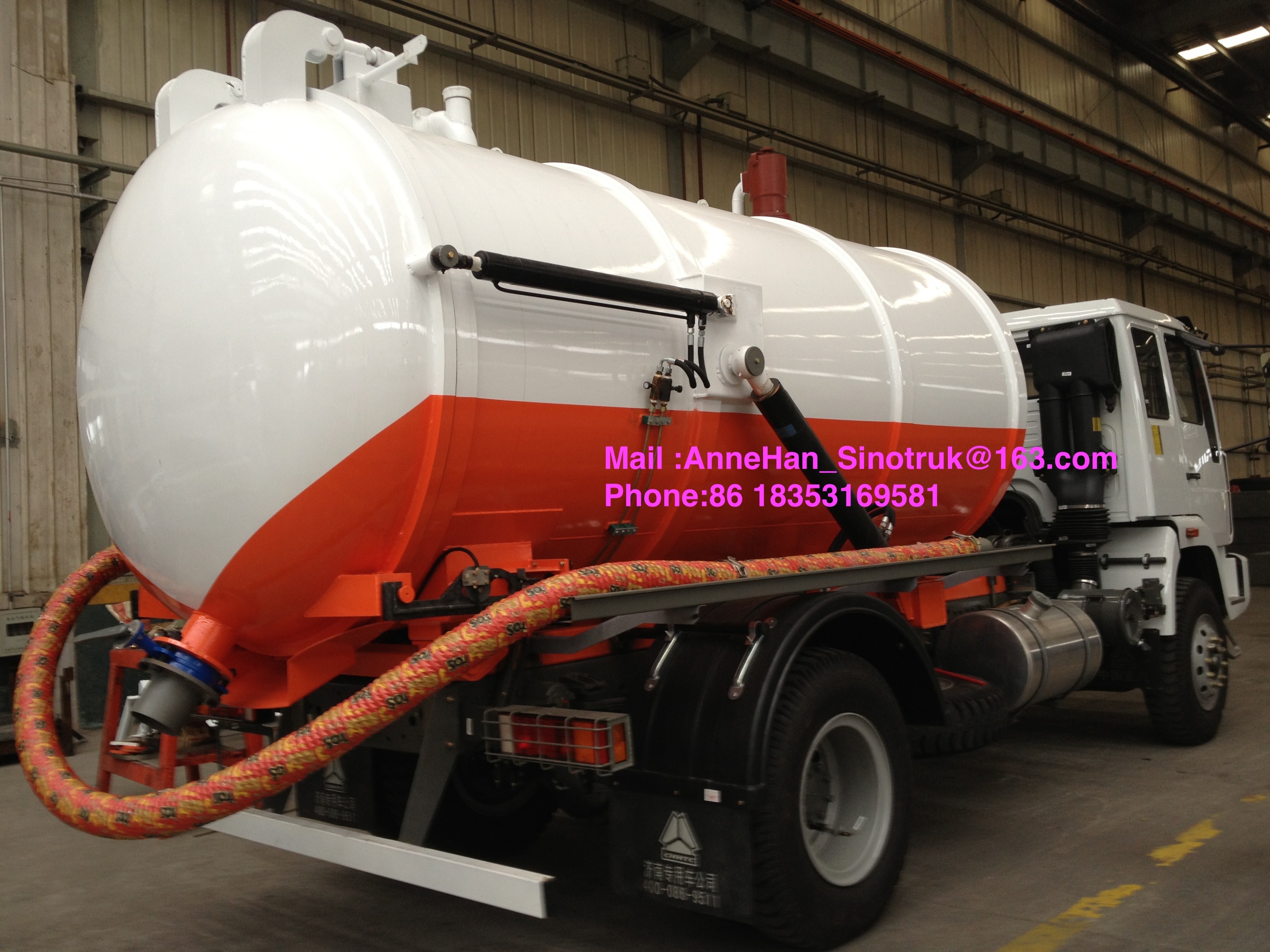 95km/h 10M3 16M3 Sewage Suction Truck 4x2 Euro 2 LHD