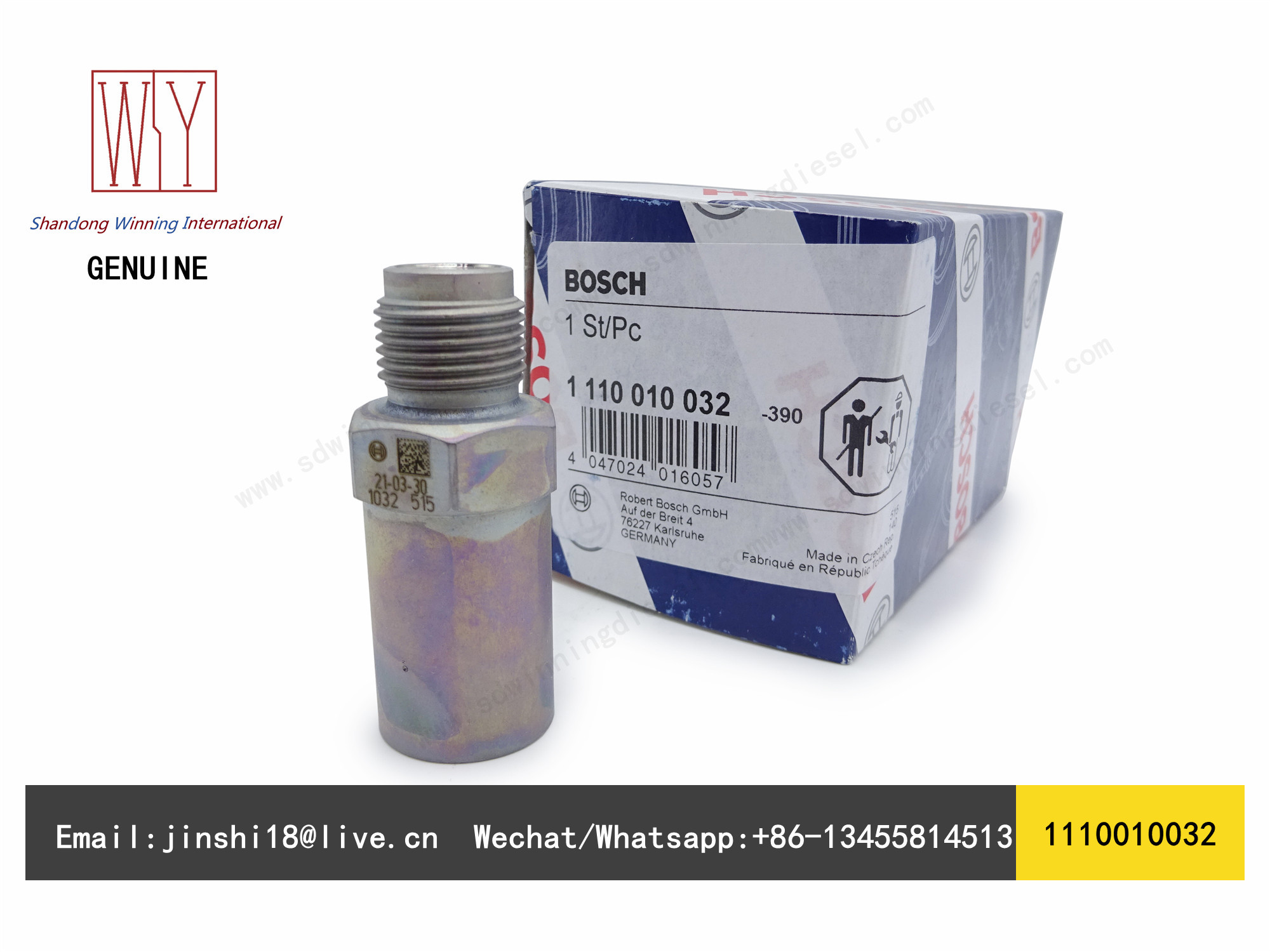BOSCH GENUINE AND NEW FUEL PRESSURE LIMITER 1110010032 1 110 010 032