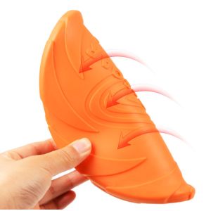 Pet Frisbee Toy Interactive Training Toys Soft Rubber Dog Toys