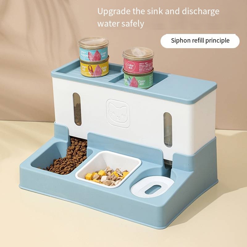 Pet Drinker Cat Automatic Smart Refill Feeder Dog Dog Cat Bowl Dog Bowl Combination