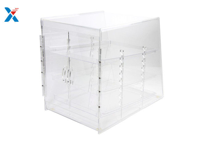 3 Trays Acrylic Countertop Display Case , Removable Acrylic Pastry Display Case