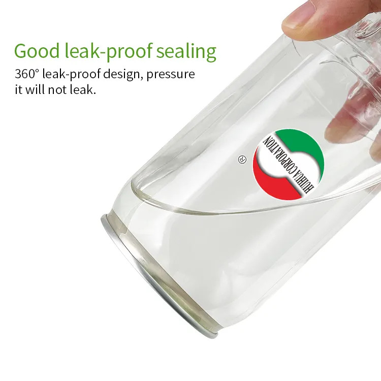 Wholesale 250ml 350ml 500ml Strong PET Plastic Bottles For Beverages With Aluminum End