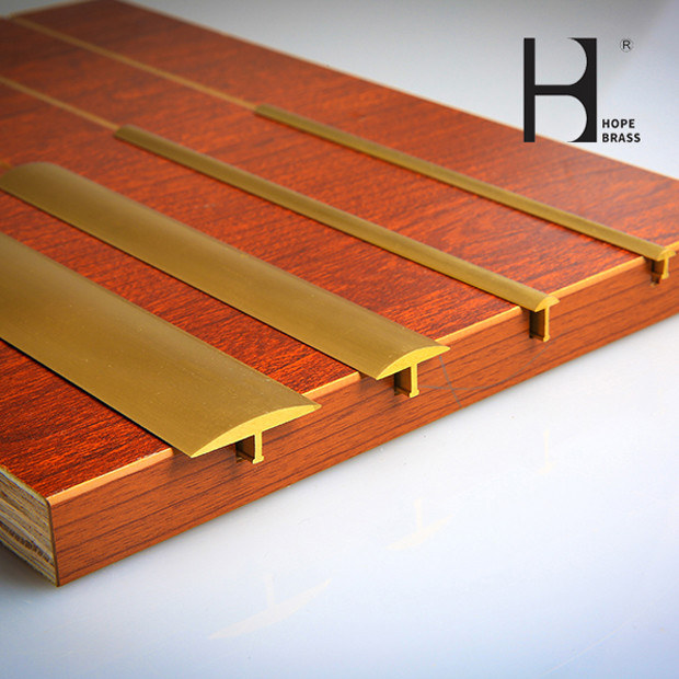 Golden Fadeless Brass T Shaped Channel C28000 T Section Tile Trim