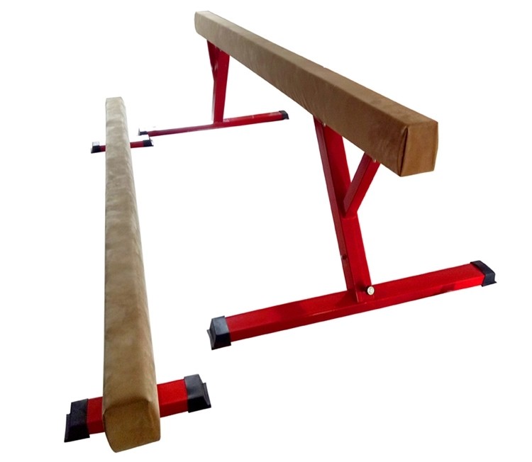 Blue Kids Adjustable Balance Beam , Gymnastics Equipment Beam 80-120CM Height