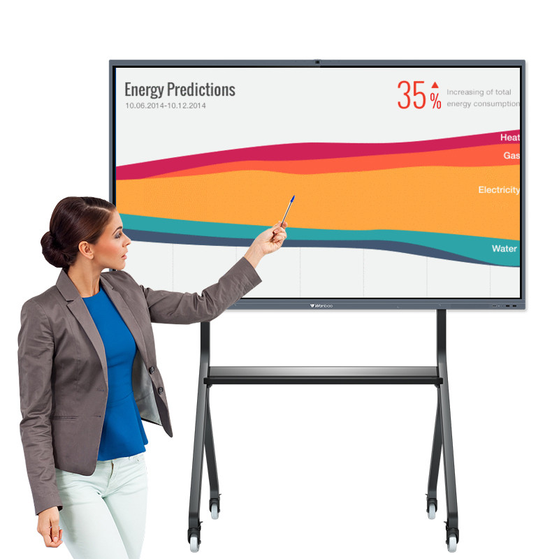  Smart Interactive Whiteboard 65'' Intelligent Interactive Flat Panel For Office / School Manufactures