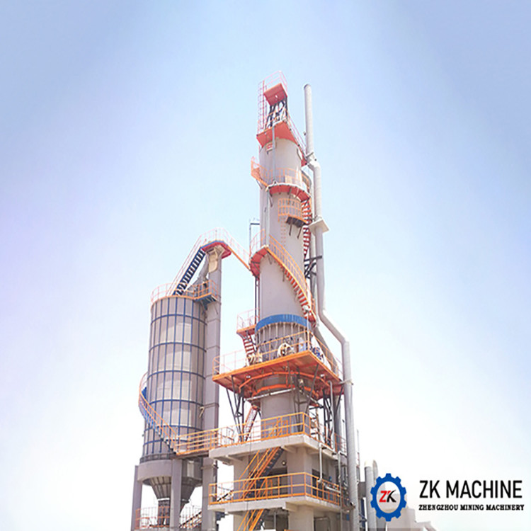 Mixed Fuel Calcination Equipment , 50TPD - 1000TPD Vertical Lime Kiln