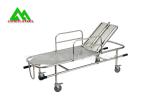 Stretcher Hospital Bed With Wheels Emergency Room Equipment Stainless Steel
