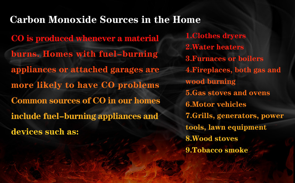 Battery Operated Portable Carbon Monoxide Alarm CO Detector Customized