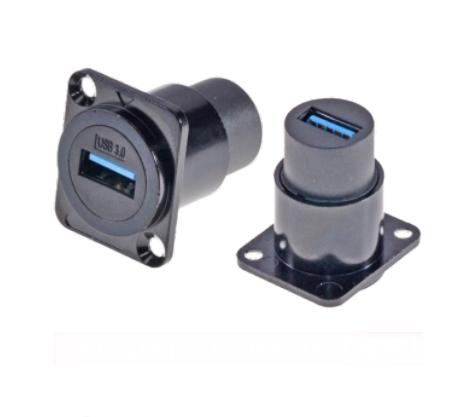 USB 3.0 Zinc Alloy Round Data Connector Dustproof Audio Data Connection for Industrial Electronics Accessories