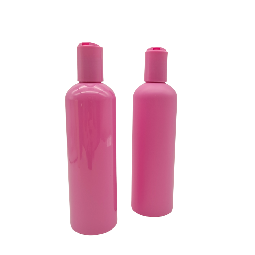 Smooth Body Lotion Bottle Frosted PET Plastic Shampoo Bottle 300 Ml Screen Printing