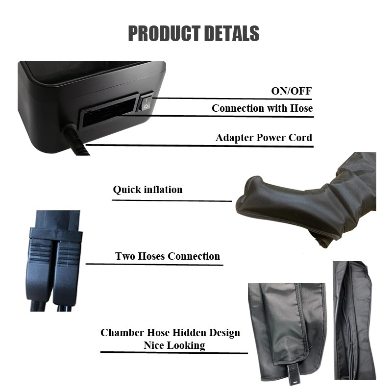 5200mAh 8 Chamber Air Compression Leg Massager Recovery Boots