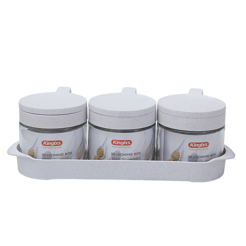 Glass Condiment Bottle Combination Sealed Jar
