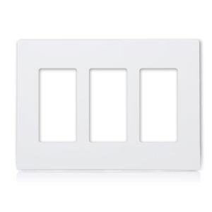 Glossy Finish Screwless 3 Gang Face Plate For Wall Socket