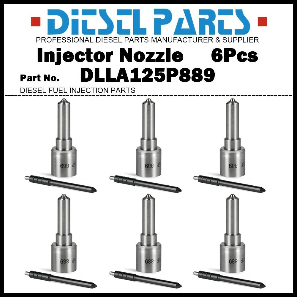 6x Injector Nozzle DLLA125P889 for  9.0D 095000-6480 RE528407 RE529149 - Picture 1 of 9